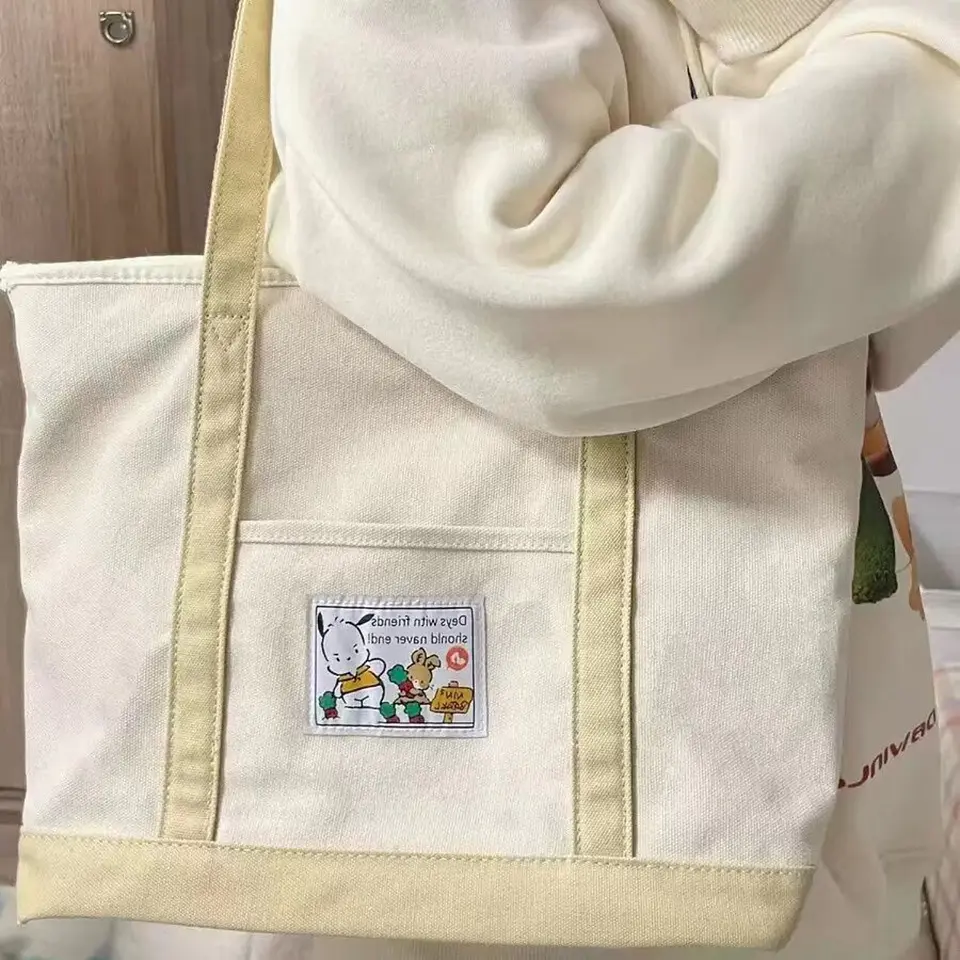 Tote Bag Bolso De Lona De Mano Cartera Casual Resistente 5