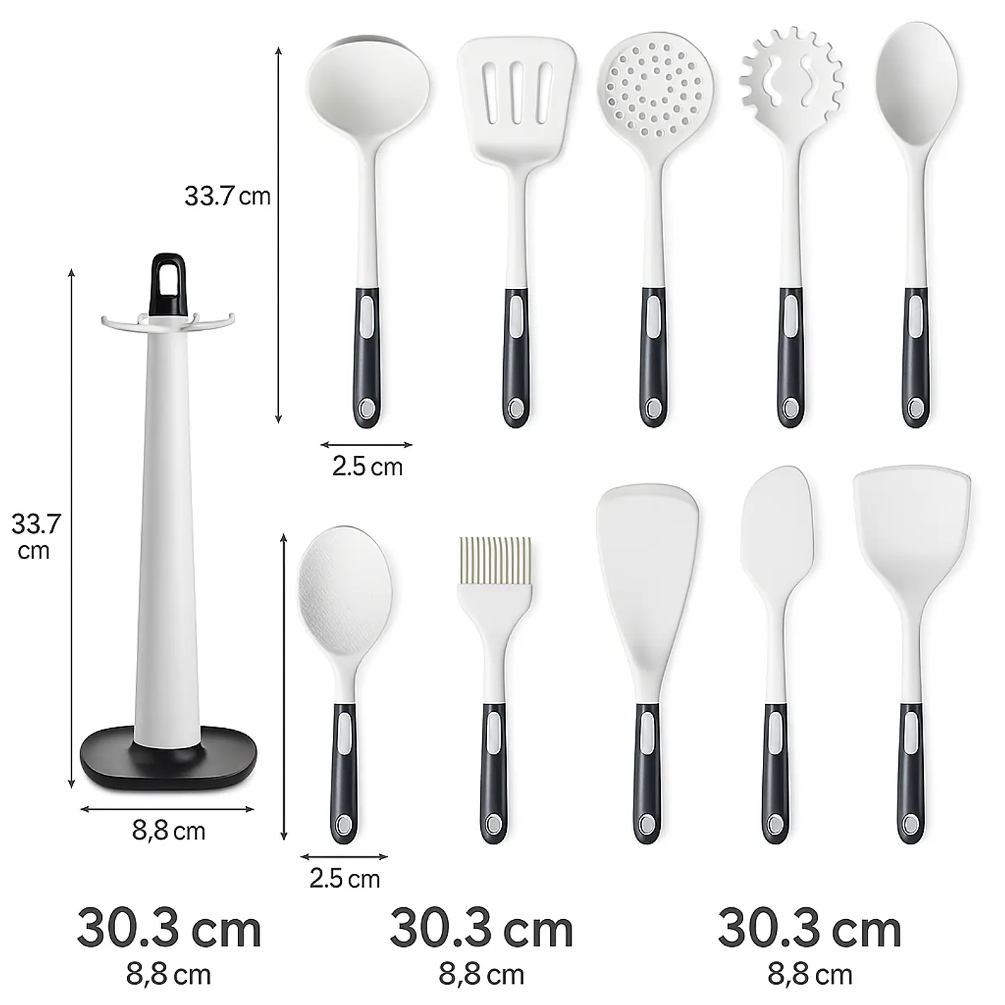 Set Utensilios 13 Piezas Silicona Antiadherente Cucharones 7
