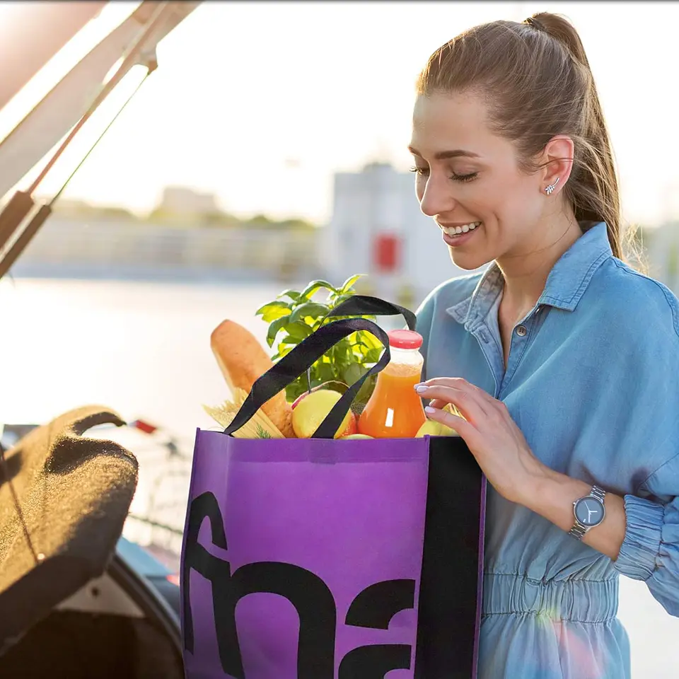 Bolsa Ecologica De Compras Reutilizable TNT Supermercado 9