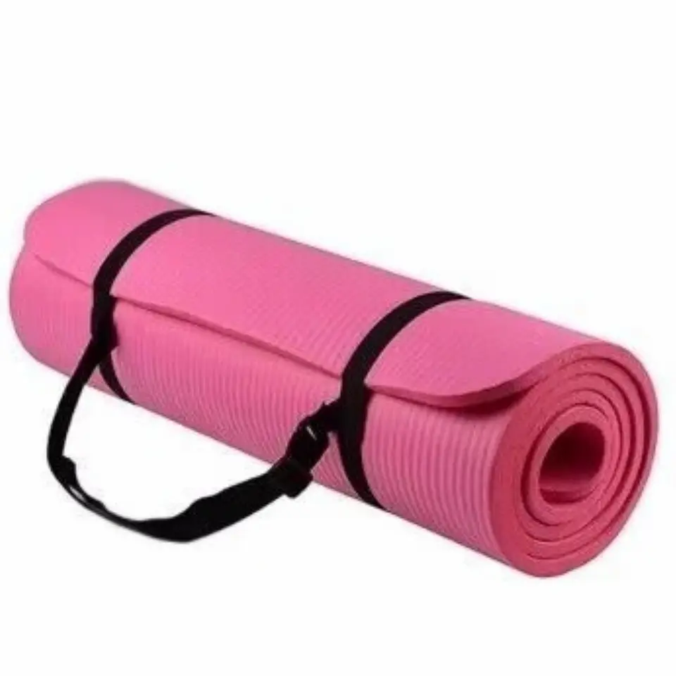 Yoga Mat Tapete Colchoneta Pilates 180x60x1 cm Con Correas 3