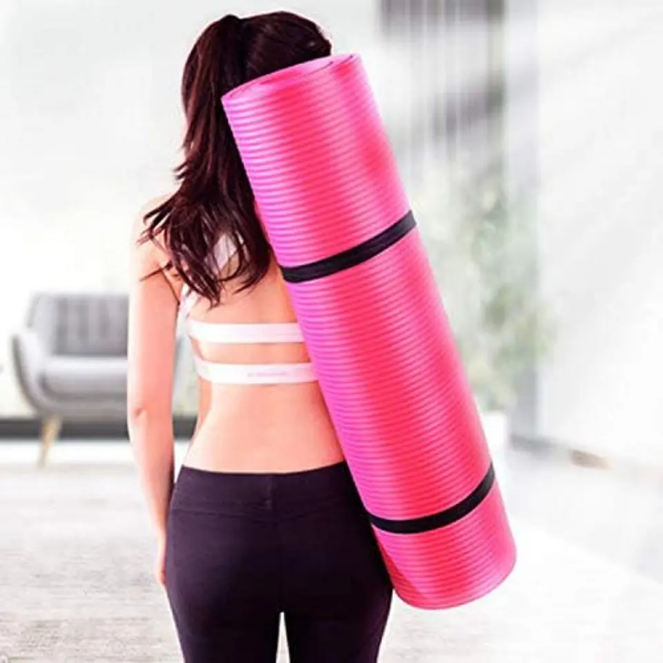 Yoga Mat Tapete Colchoneta Pilates 180x60x1 cm Con Correas 4
