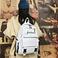 Bolso Mochila Coreana Casual Juvenil Diario Escolar - Miniatura 2