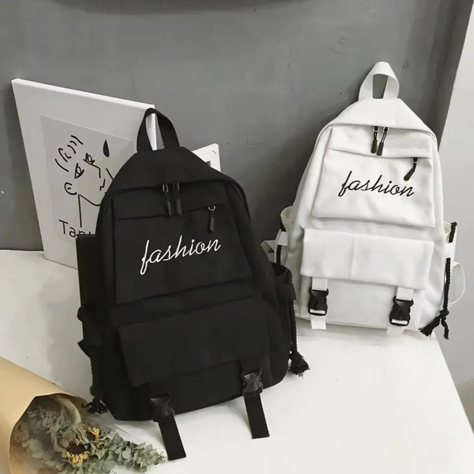 Bolso Mochila Coreana Casual Juvenil Diario Escolar 7