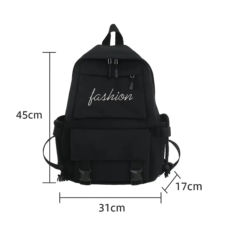Bolso Mochila Coreana Casual Juvenil Diario Escolar 8