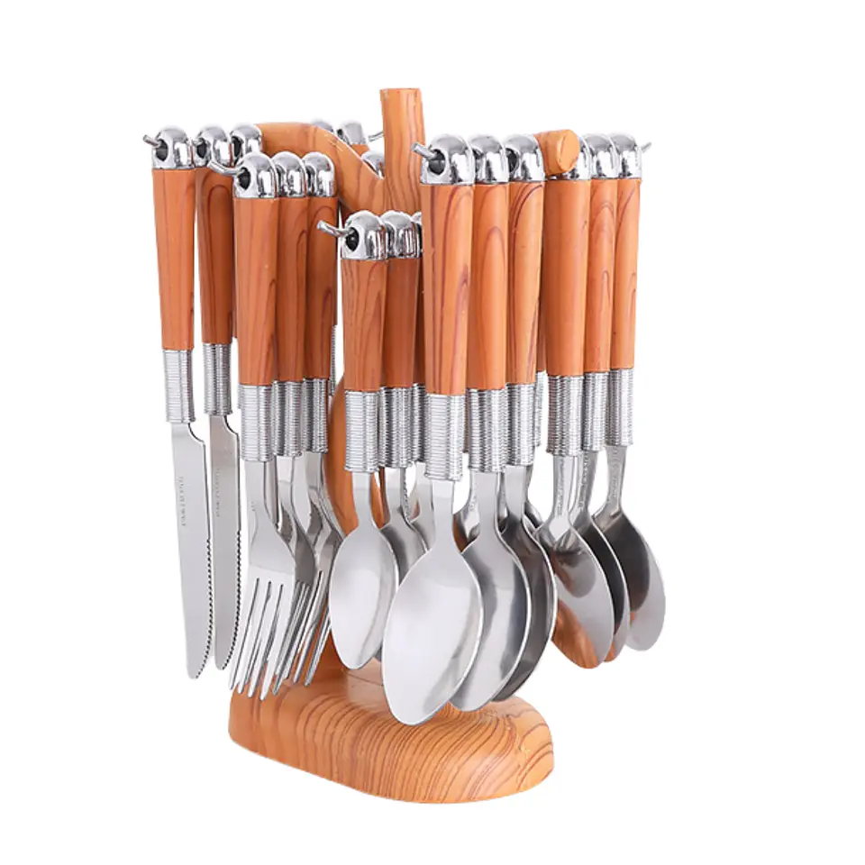 Set 24 Piezas Cubiertos Cuchilleria De Acero Inoxidable 1