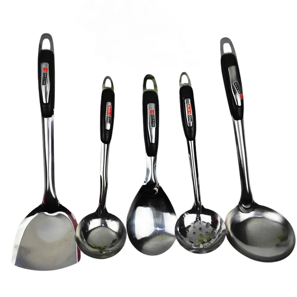 Set 5 Piezas Utensilios Cocina Cucharones Espatula 1
