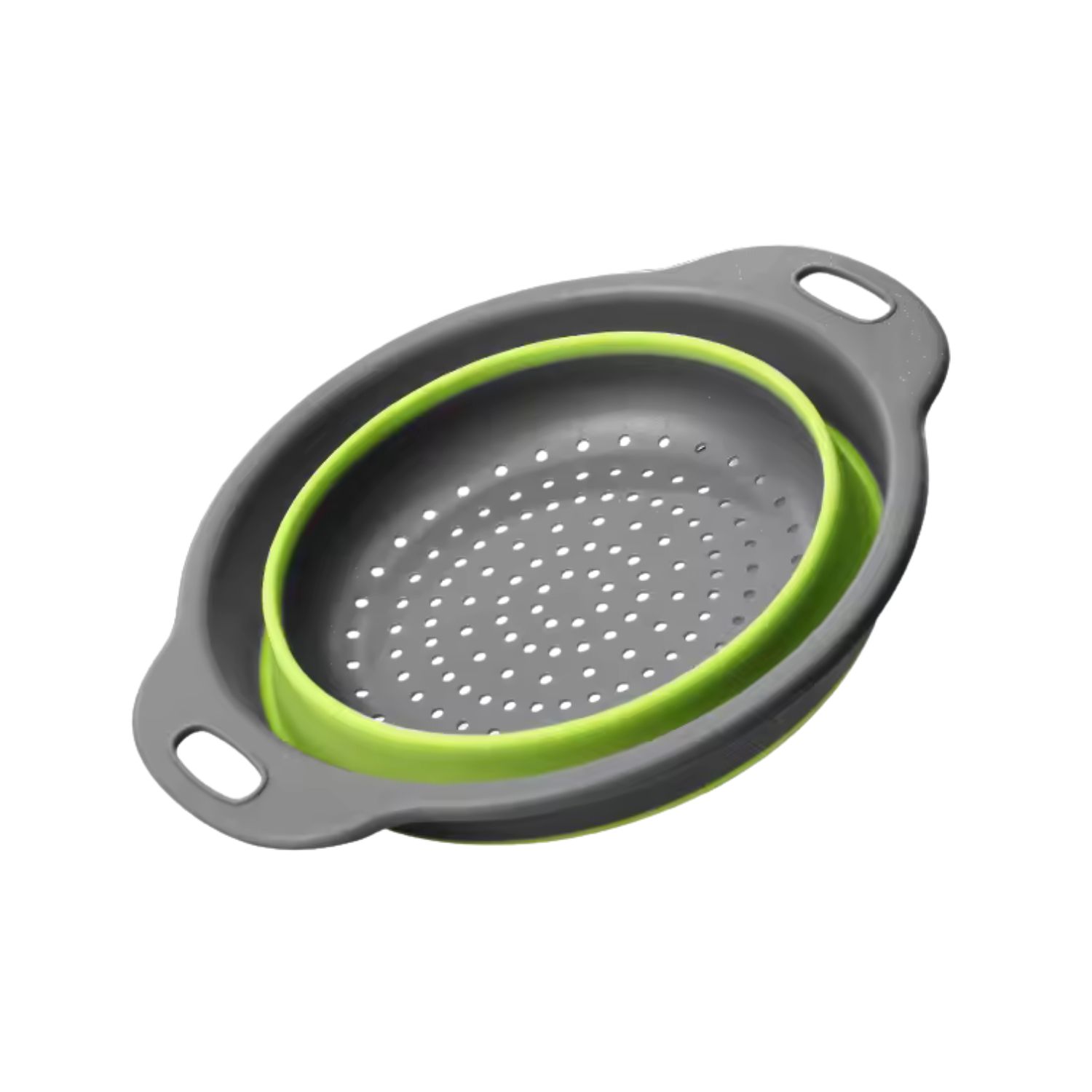 Colador Plegable Silicona Escurridor Redondo Cocina Frutas Verduras