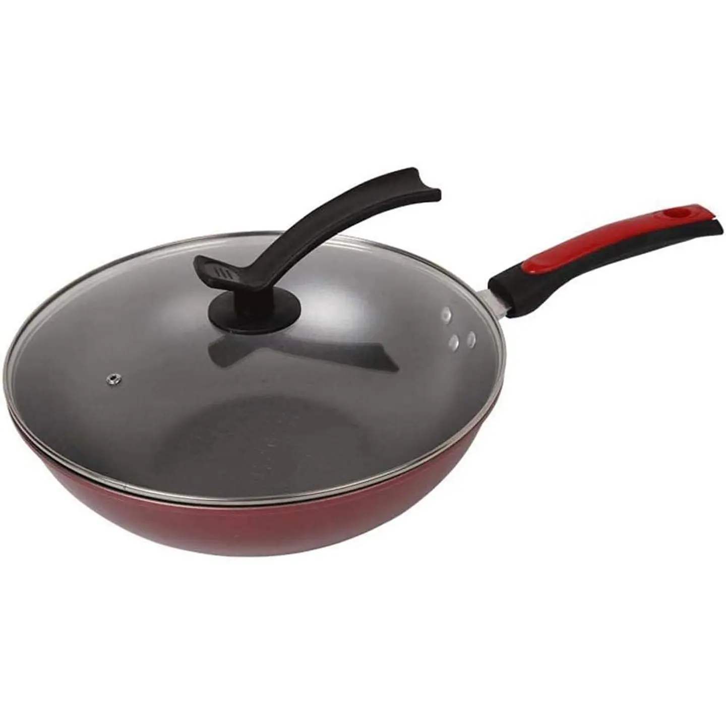Sartén Wok De Cocina Con Tapa 32 CM Coccion Antiadherente 3