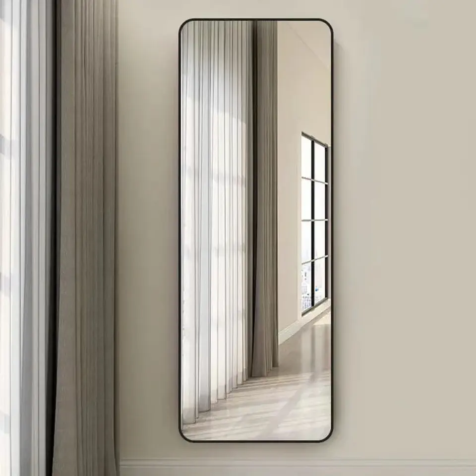 Espejo Rectangular De Cuerpo Entero 150x40cm Con Soporte 2