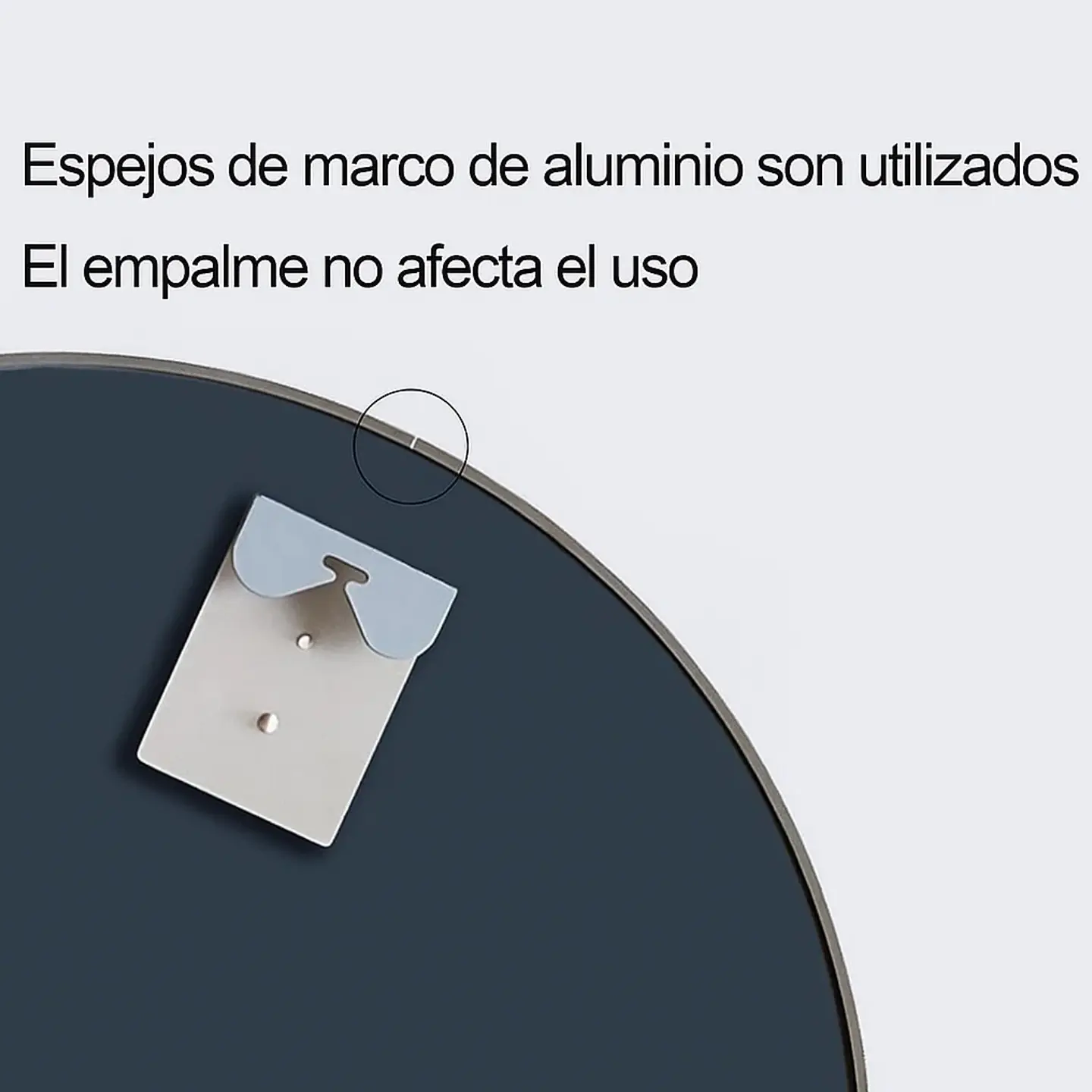 Espejo Circular De Pared Elegante Redondo 80cm De Diametro 4