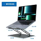 Soporte Base Elevador Notebook Computadora Portatil Plegable - Miniatura 3