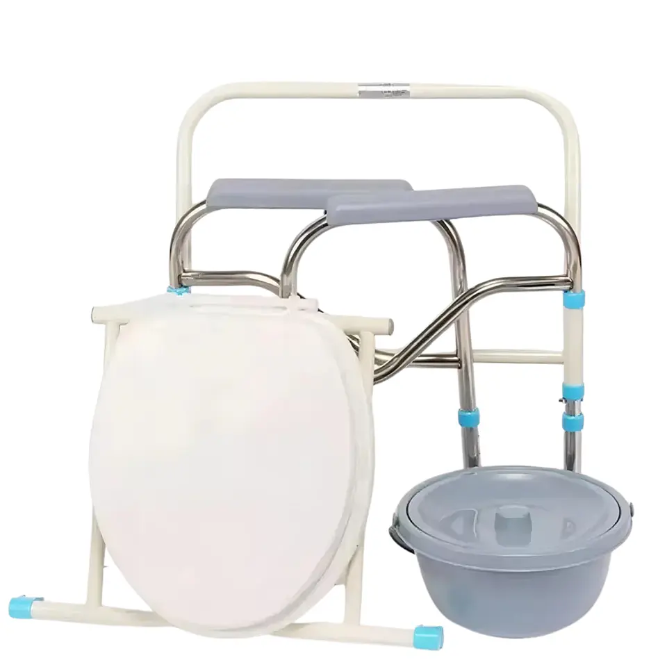 Asiento Silla Portatil Inodoro Ducha Baño Para Adulto Mayor 3