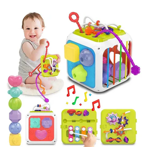 Cubo Para Bebé Juguete Interactivo Didactico Sensorial