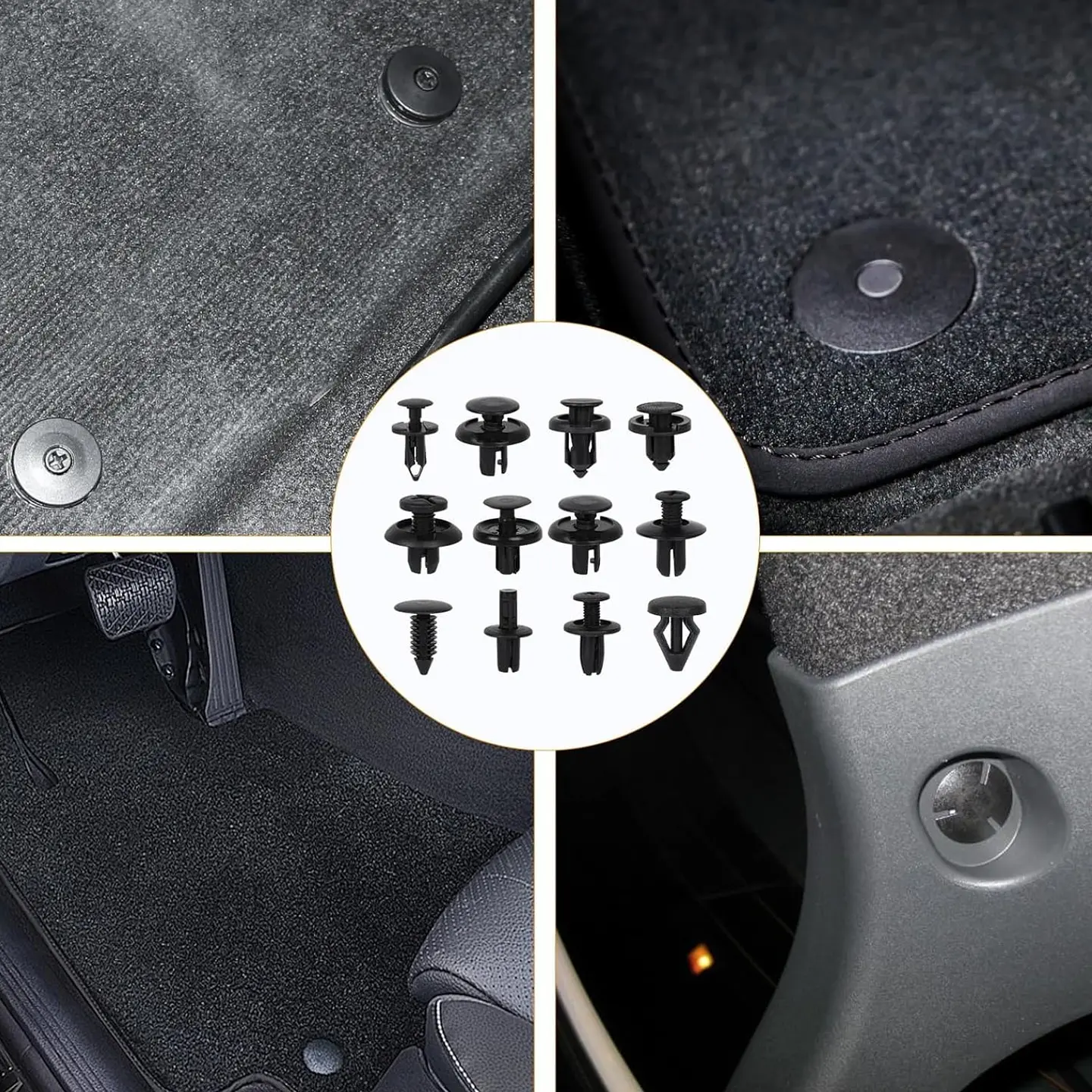 Kit 725 Piezas Clip Broche Retención Auto Fijación Tapabarro 6
