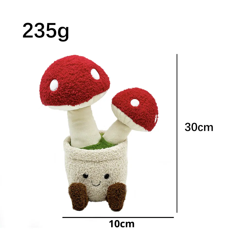 Hongo Kawaii  Planta 30 cm Tierno Ideal para Regalo 4