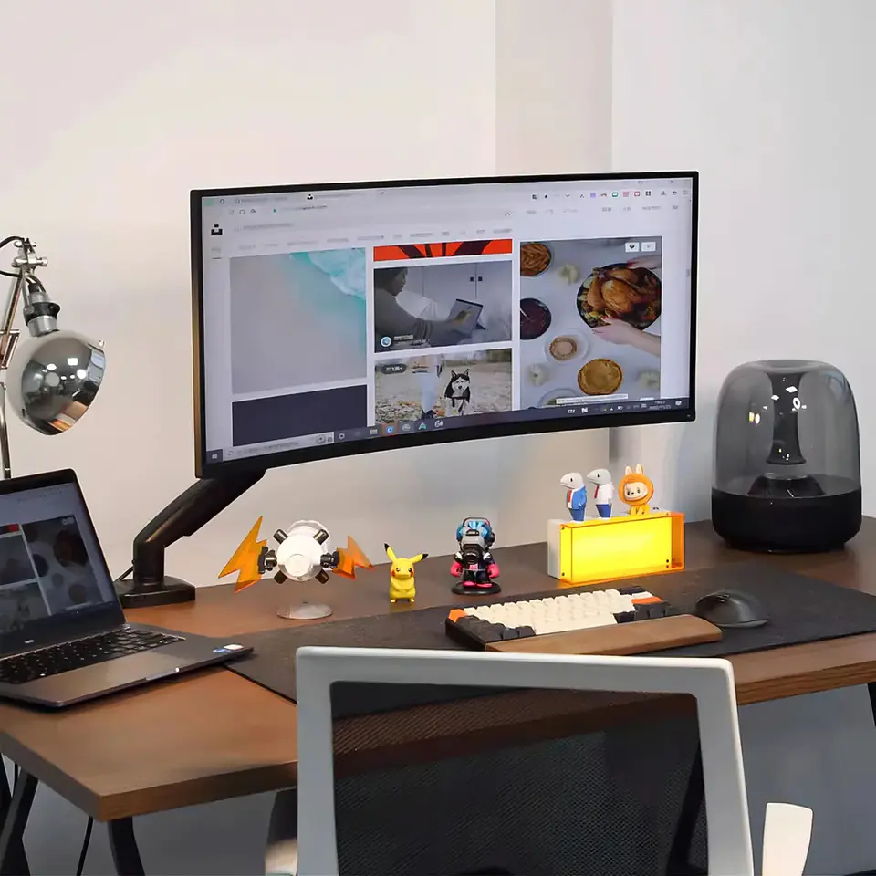 Brazo Extensible Soporte Monitor Universal De Computadora 2