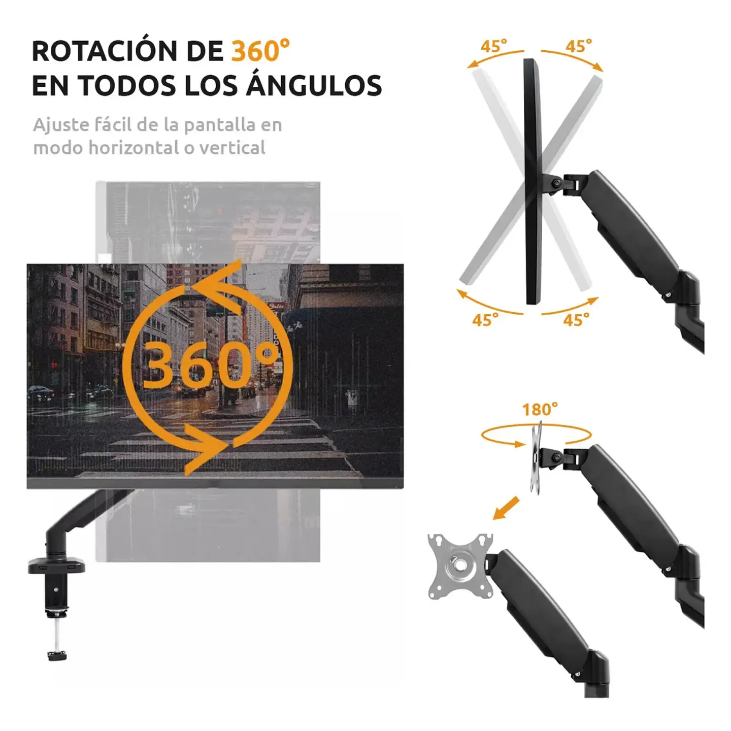 Brazo Extensible Soporte Monitor Universal De Computadora 3