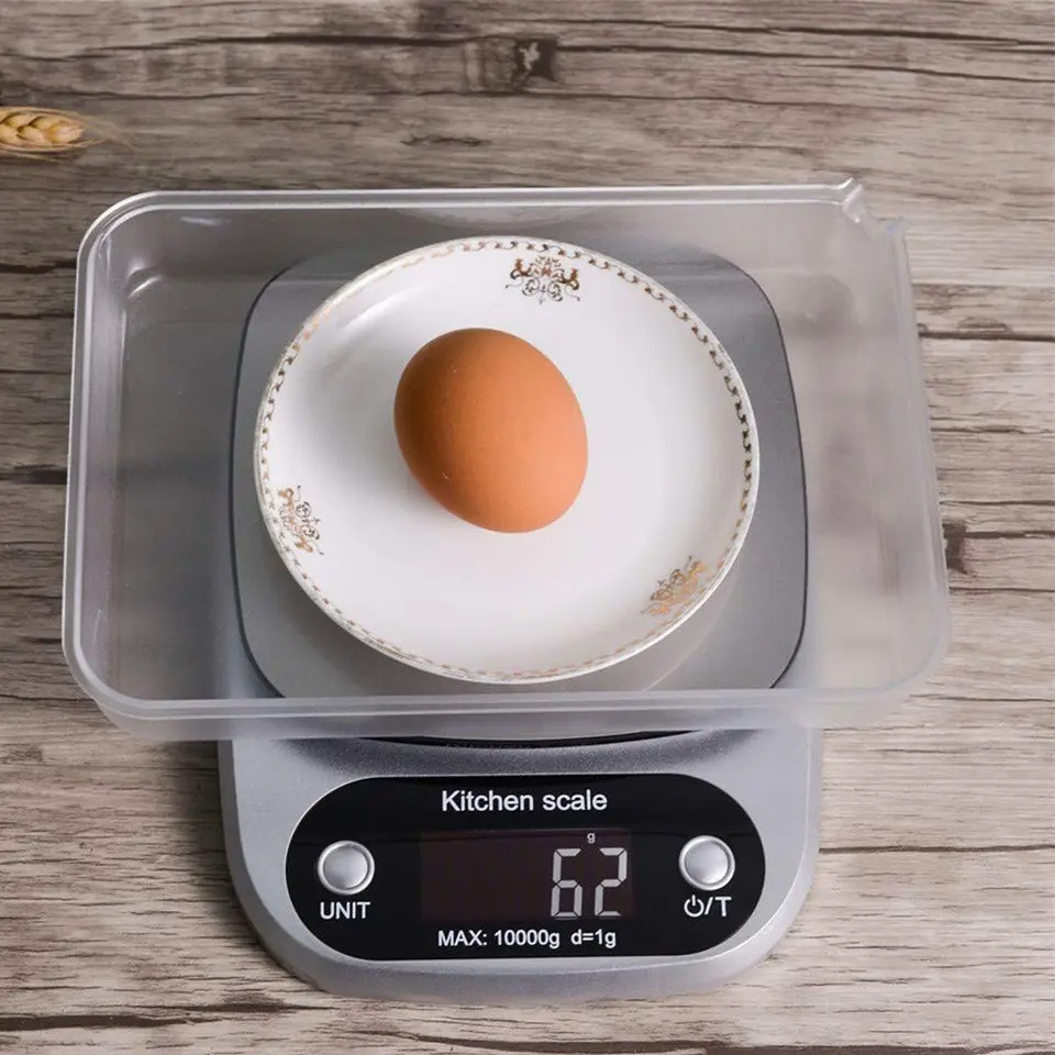 Balanza Gramera Pesa Digital De Cocina 10 kgs Con Pilas 3