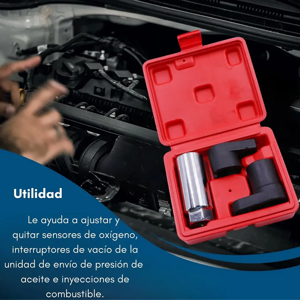 Kit Dados Sensor Extractor De Oxigeno 7/8 22mm Automotriz 4