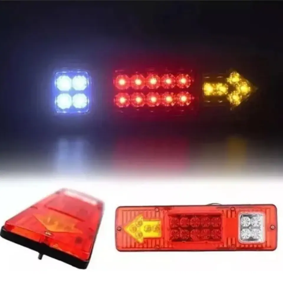 Kit 2 Focos Luz Led Trasera 24V Para Autos Camion Universal 3