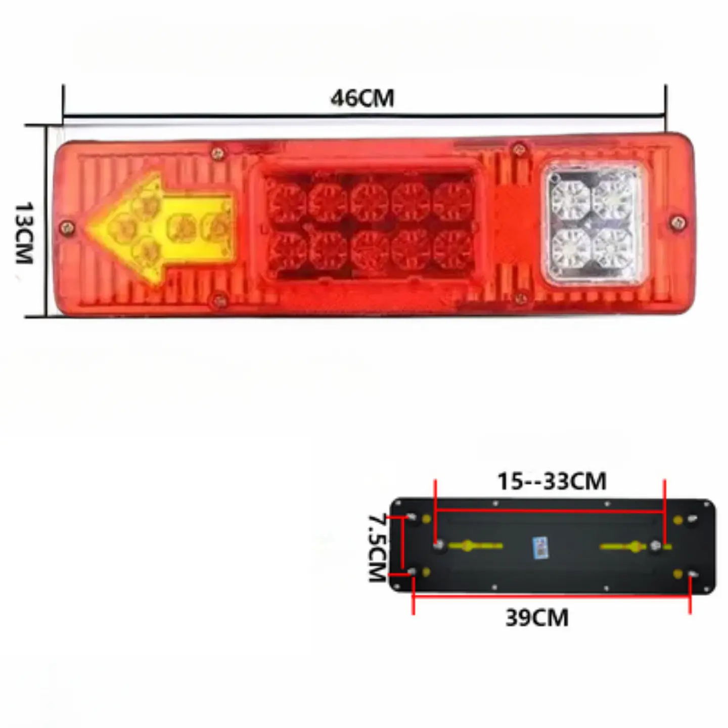 Kit 2 Focos Luz Led Trasera 24V Para Autos Camion Universal 5