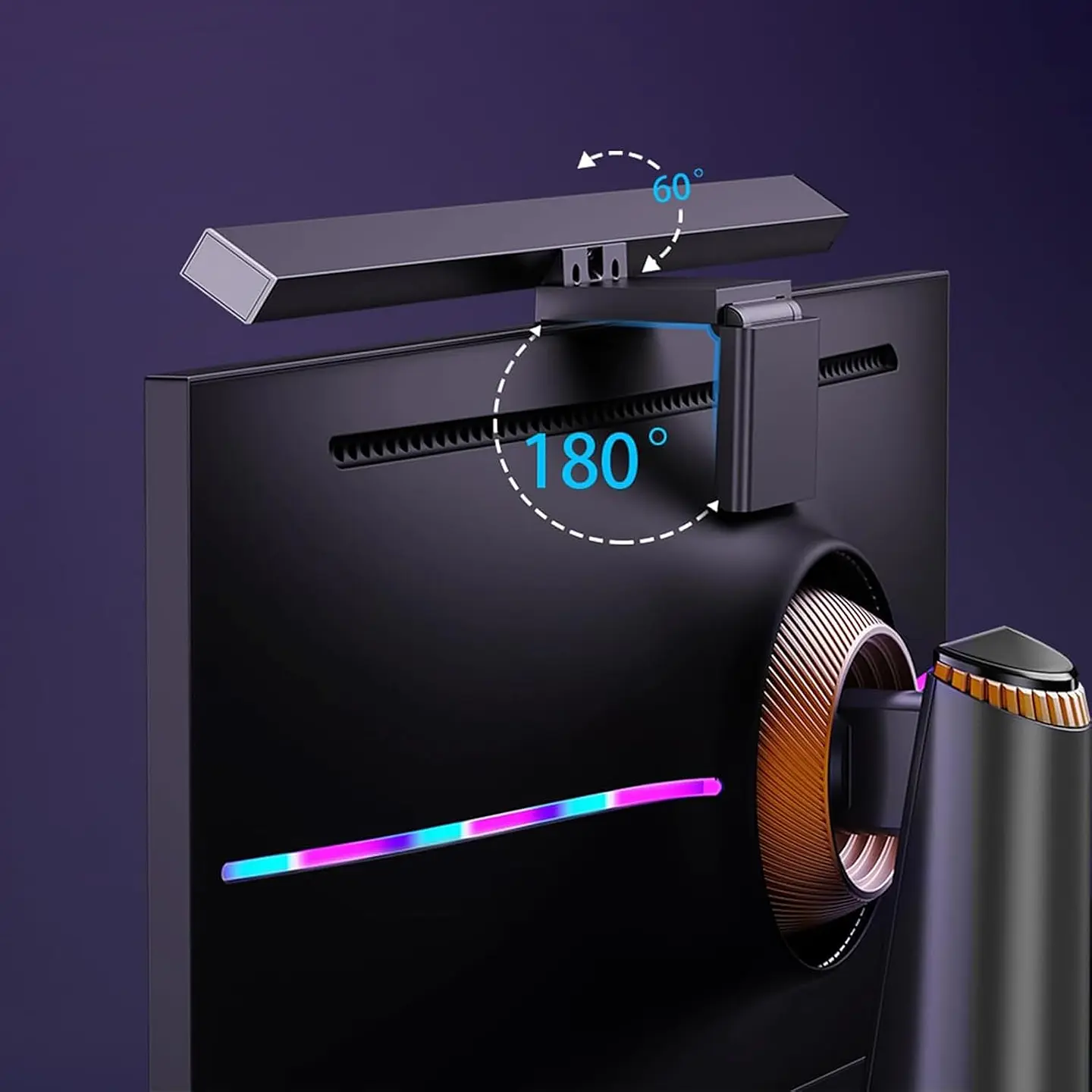 Barra De Luz Para Monitor PC 55cm Con Retroiluminación RGB 4