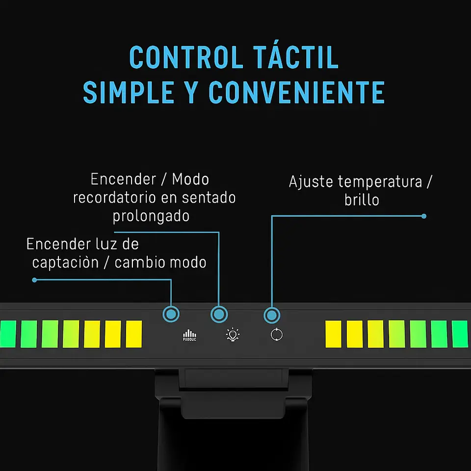 Barra De Luz Para Monitor PC 55cm Con Retroiluminación RGB 6