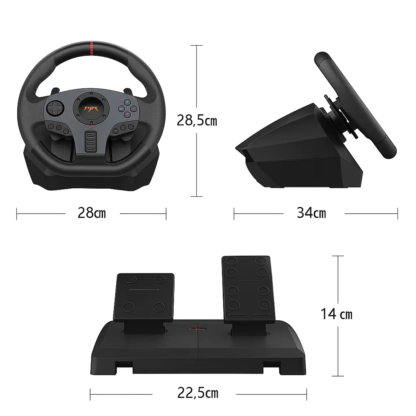 Volante Y Pedales V900 Para Switch PC PS3 PS4 Xbox One X/S 8