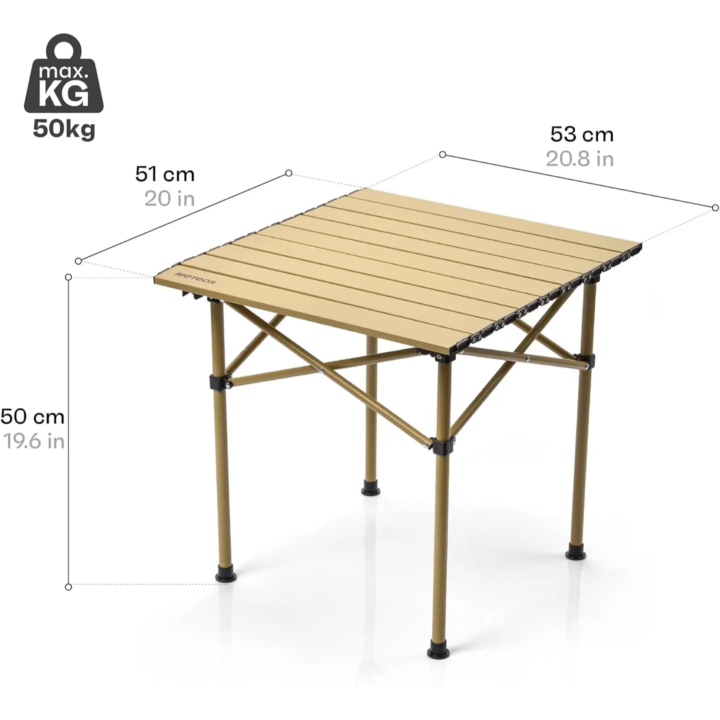 Set Mesa Y 2 Sillas Plegables Exterior Camping Portátil 5