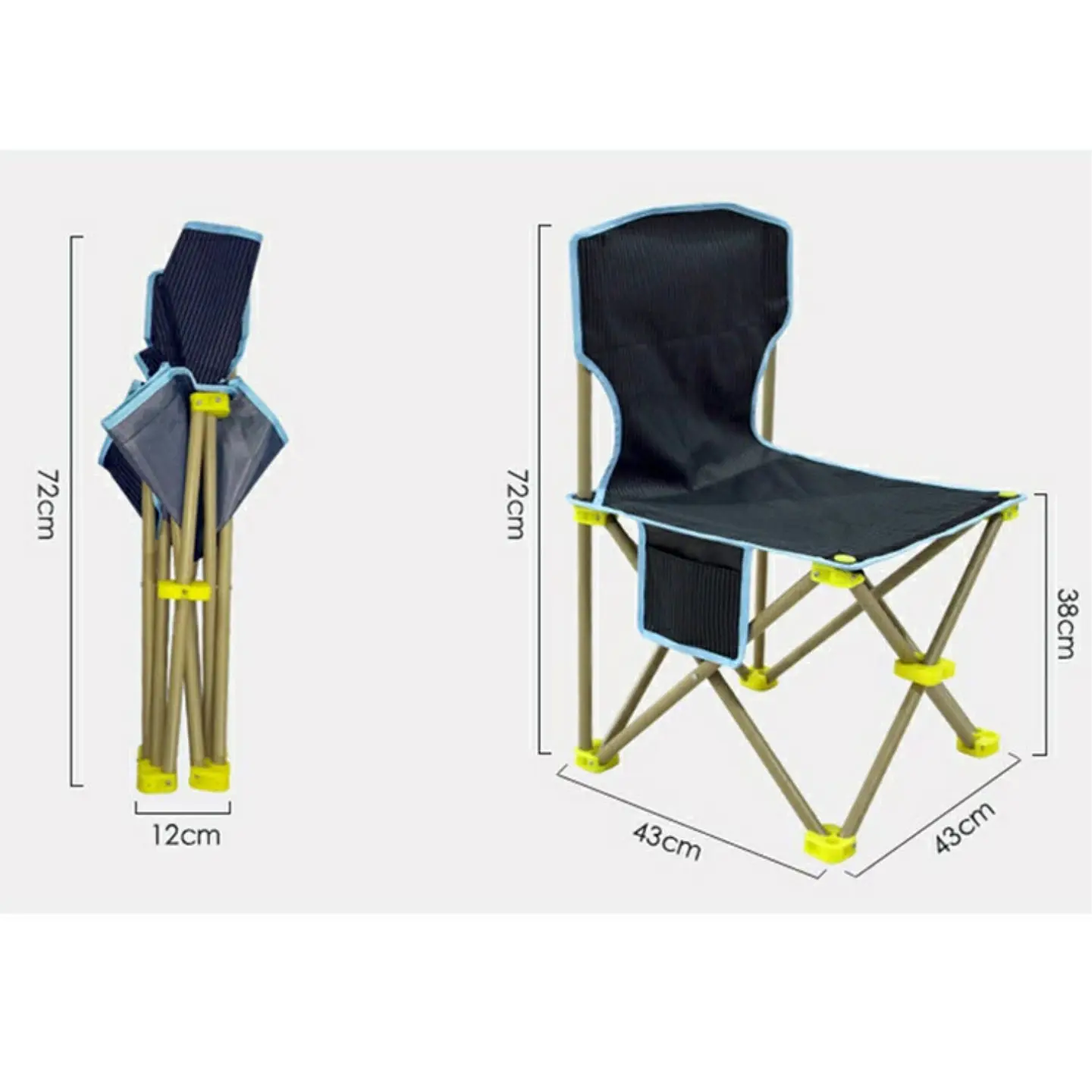 Set Mesa Y 2 Sillas Plegables Exterior Camping Portátil 6