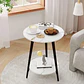 Mesa de Centro Redonda 40x40x52cm Decoración Minimalista - Miniatura 6