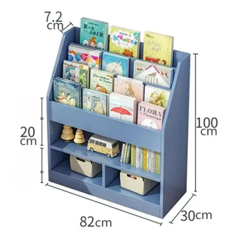 Estanteria De Libros 82x30x100 Organizador Multifuncional 3