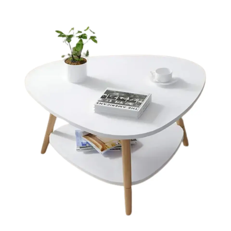 Mesa Centro Triangular 60x60x42cm Decoracion Nordica Moderna 1