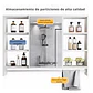 Mueble Organizador De Baño 90x12x70 cm Con Espejo 6 Niveles - Miniatura 3