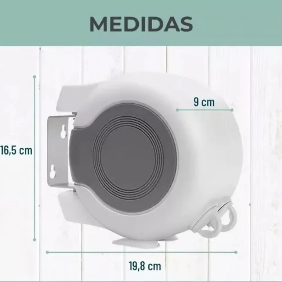 Tendedero Rectactil Colgador Doble Telescopico Colgador 13M 2