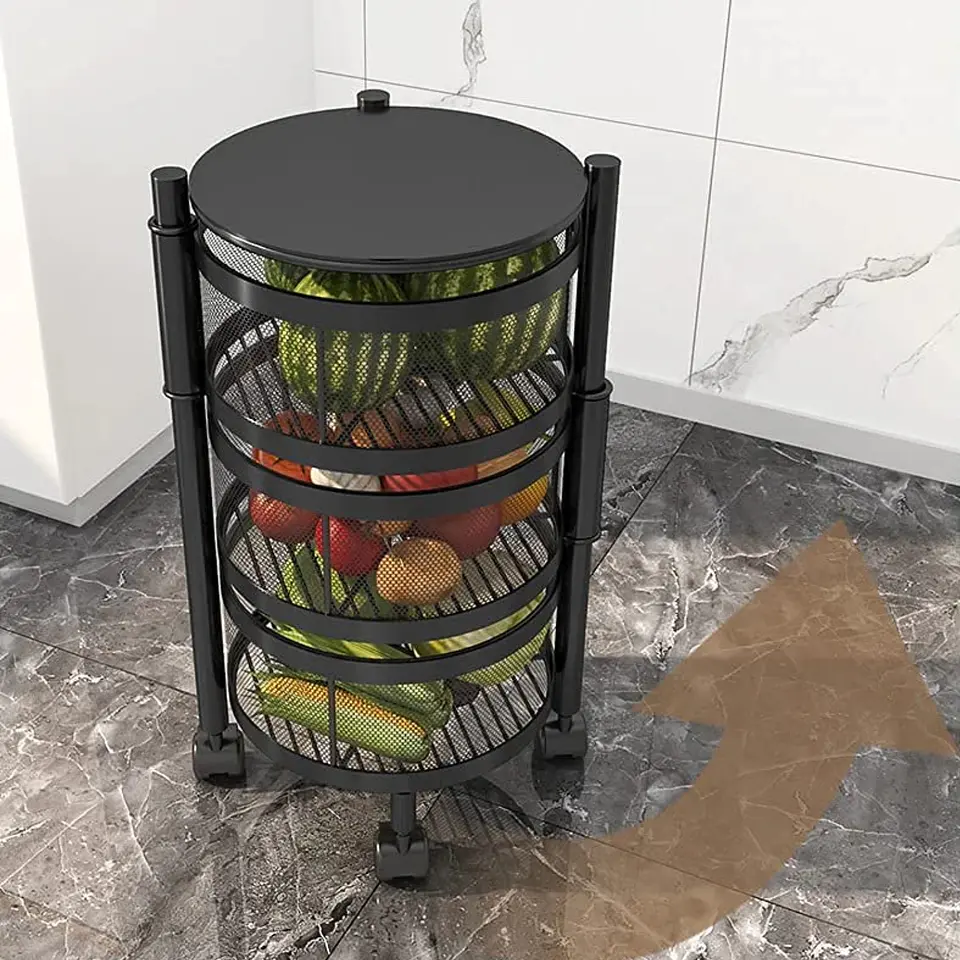 Carrito Organizador Para Cocina Con Ruedas 5 Niveles 3