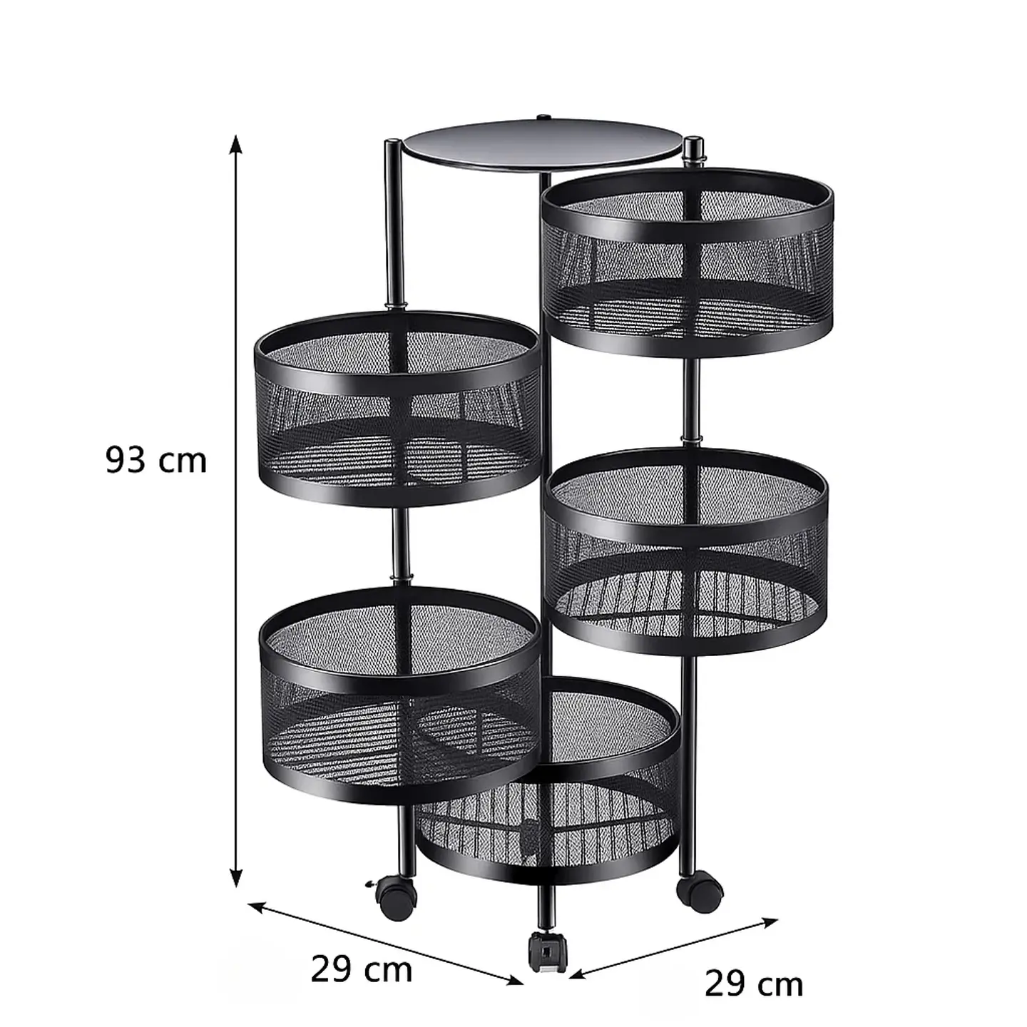 Carrito Organizador Para Cocina Con Ruedas 5 Niveles 6