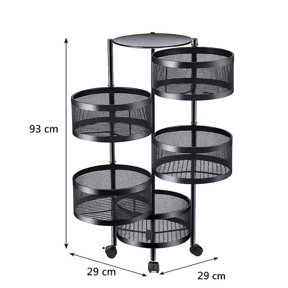 Carrito Organizador Para Cocina Con Ruedas 5 Niveles 6