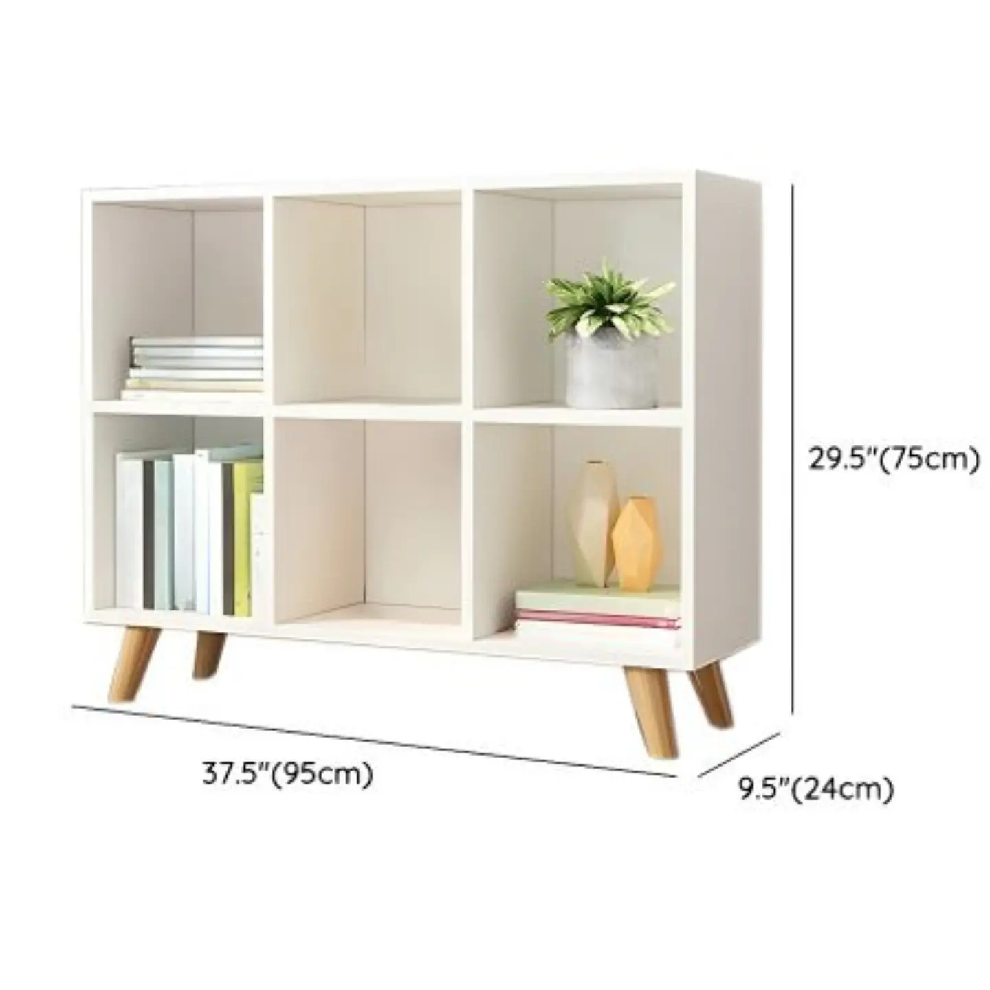 Estanteria Organizador 6 Niveles 90x30x72 Decoracion Living 3
