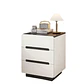 Pack 2 Velador Mesa De Noche 3 Cajones 41x41x59 Moderno - Miniatura 2