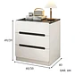 Pack 2 Velador Mesa De Noche 3 Cajones 41x41x59 Moderno - Miniatura 4