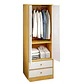 Armario Closet De Madera 60x40x180 Con 2 Puertas Dormitorio - Miniatura 1