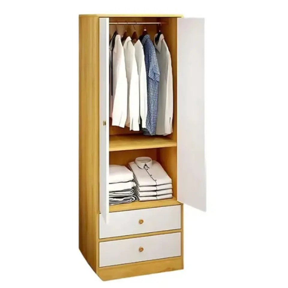 Armario Closet De Madera 60x40x180 Con 2 Puertas Dormitorio 1