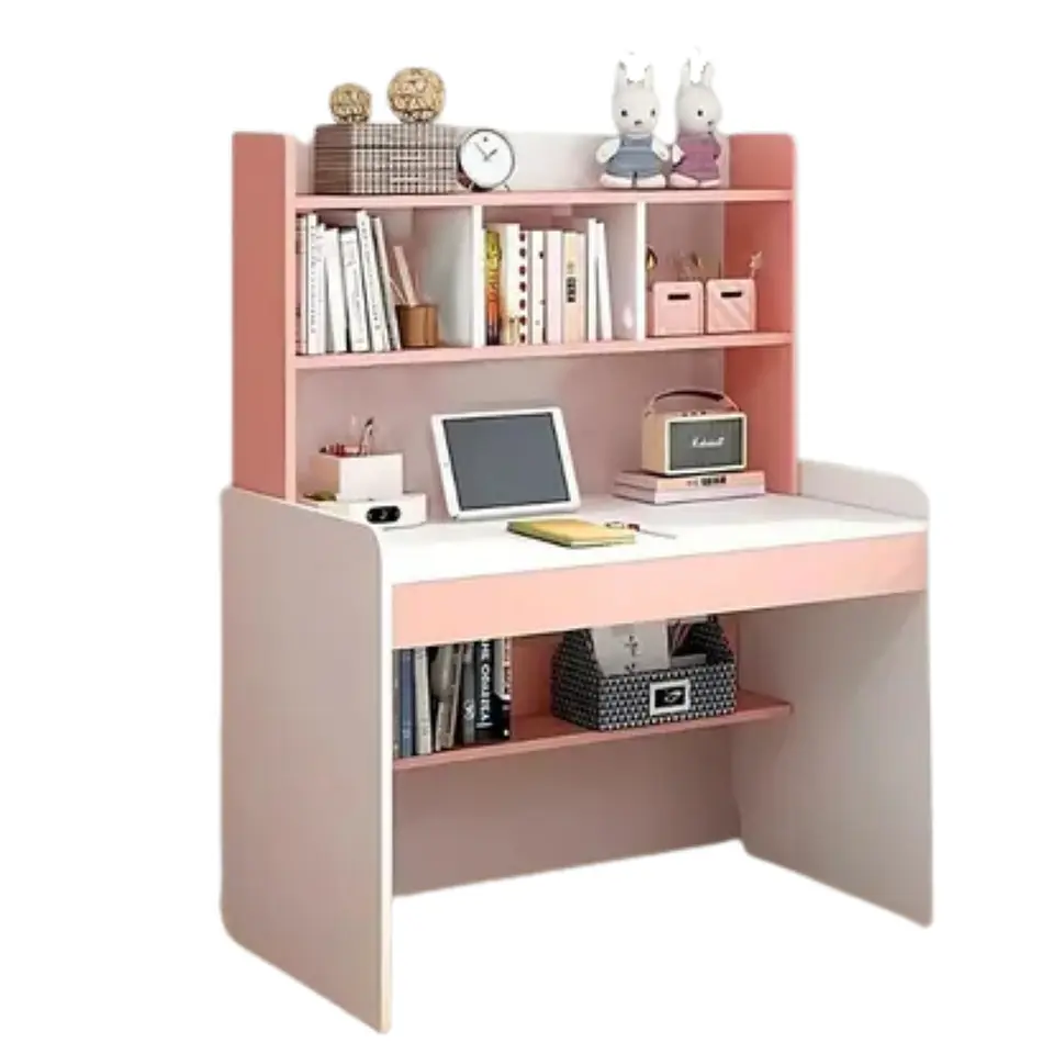 Escritorio Para Niñas Estudio 100x48x80 Con Estanteria 1