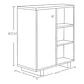 Estante De 3 Niveles Organizador Librero 60x30x80 Living - Miniatura 2
