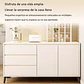 Rack TV Multifuncional Living Dormitorio 140x40x75 Moderno - Miniatura 4