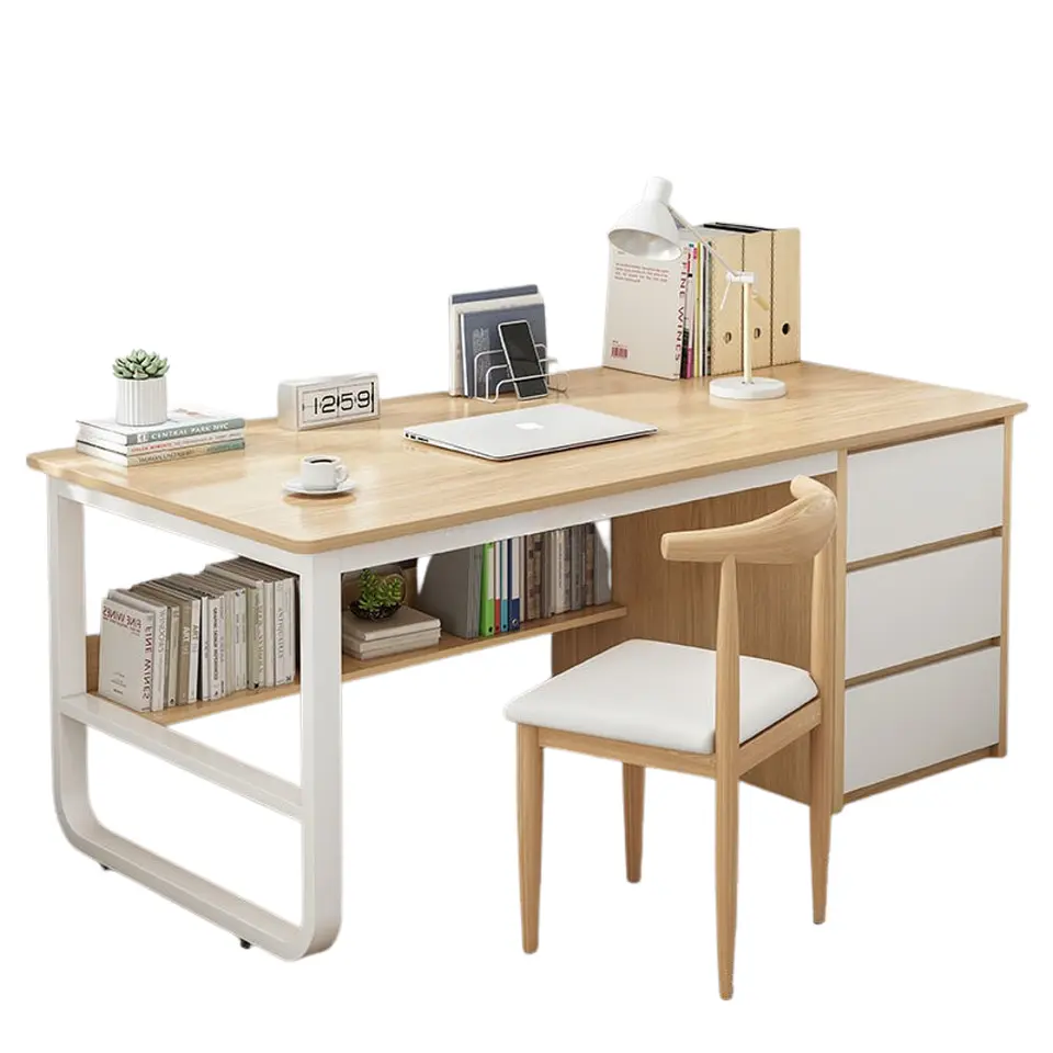 Escritorio Home Office 120x50x73.5 Estudio Con Cajones 5