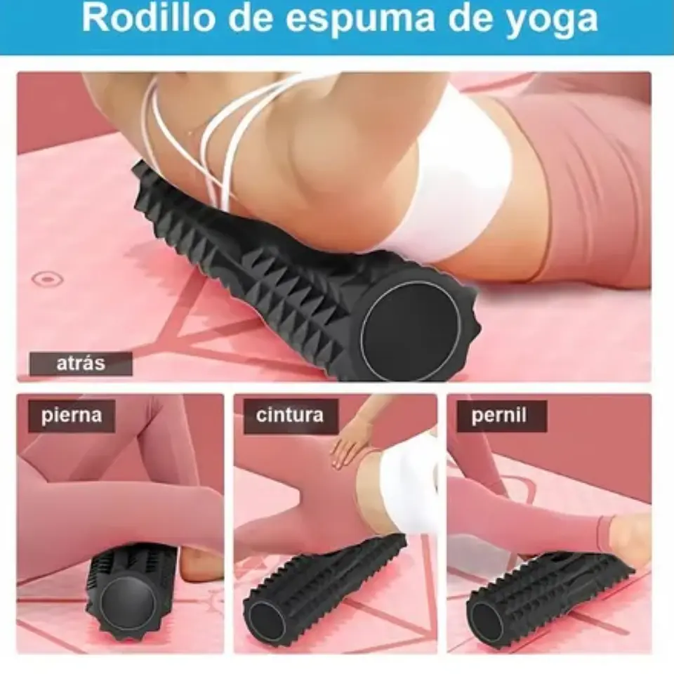 Rodillo Masaje Muscular Kit 6 Piezas Yoga Pilates Elongacion 4
