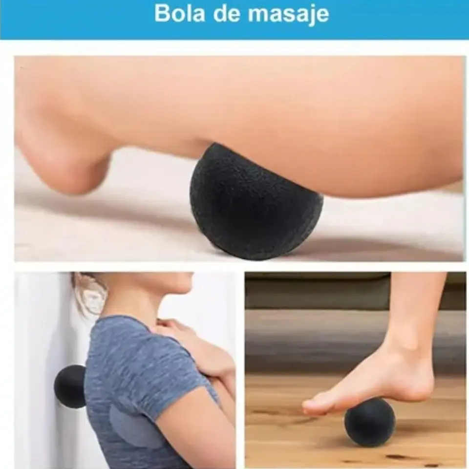 Rodillo Masaje Muscular Kit 6 Piezas Yoga Pilates Elongacion 5