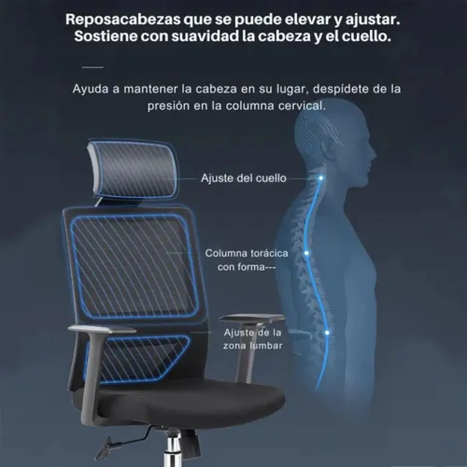 Silla Reclinable Para PC De Escritorio Oficina Ejecutiva 4